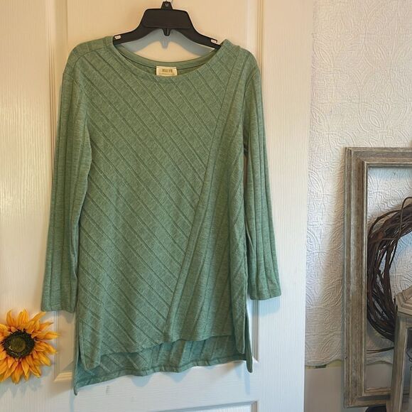 Anthropologie Maeve Tunic Sweater Mint Green Size Small - Picture 3 of 9